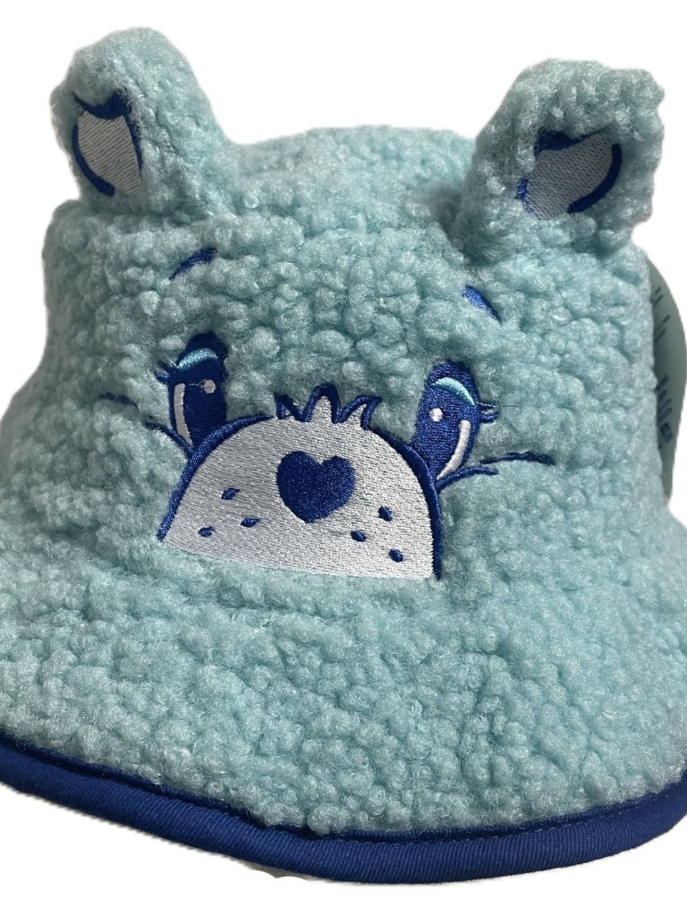 RARE - Care Bears faux fur bucket hat